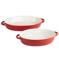 thumbnail image 2 of 10 Strawberry Street Sienna Oval 13" and 10.5" Bakeware Set, Red, 2 of 4