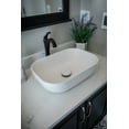 thumbnail image 4 of Eden Bath EB-N010WH 5.3 x 12.8 x 18.3 in. Rounded Corners Rectangular Concrete Vessel Sink, White, 4 of 11