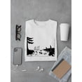thumbnail image 3 of Human Tracks T-Shirt Men -Wilfred Hildonen Designs, Male XX-Large, 3 of 4