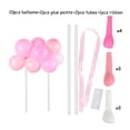 thumbnail image 2 of Wosthever Cake Topper Home Wedding Party Cake Globo Cinta Pajitas Decoración Pastelería Decoración Negro Oro Brillo Globo Kits de decoración para fiestas 6#, 2 of 6