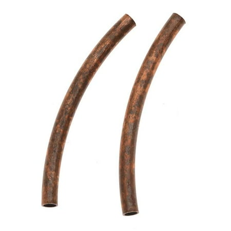 Curved Arch - Vintaj Artisan Copper 26mm Arched Curved Tube Beads (2)