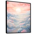 thumbnail image 2 of Designart "Horizon Of The Kanagawa Wave In Japan" Ocean Floater Framed Wall Art Living Room, 2 of 5