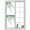 Sage Green, variant on Reusable Frosted Window Coverings, Navy Blue Tulip Window Privacy Film Frosted, Watercolor Farmhouse Floral Botanical Sun Blocking Windows Stickers for Kitchen Front Door, 23.6 x 59 Inches