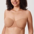 thumbnail image 2 of Sostén DELIMIRA Sin Tirantes de Malla Transparente Talla Grande 38D, 2 of 4