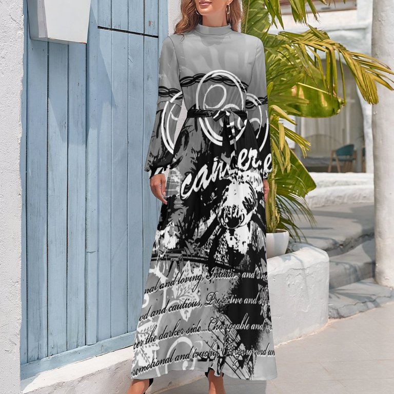 korean grey dress Fairycore Flower Long Evening Dress Women Korean Style Puff Sleeve Tun –  Pbong main image 0