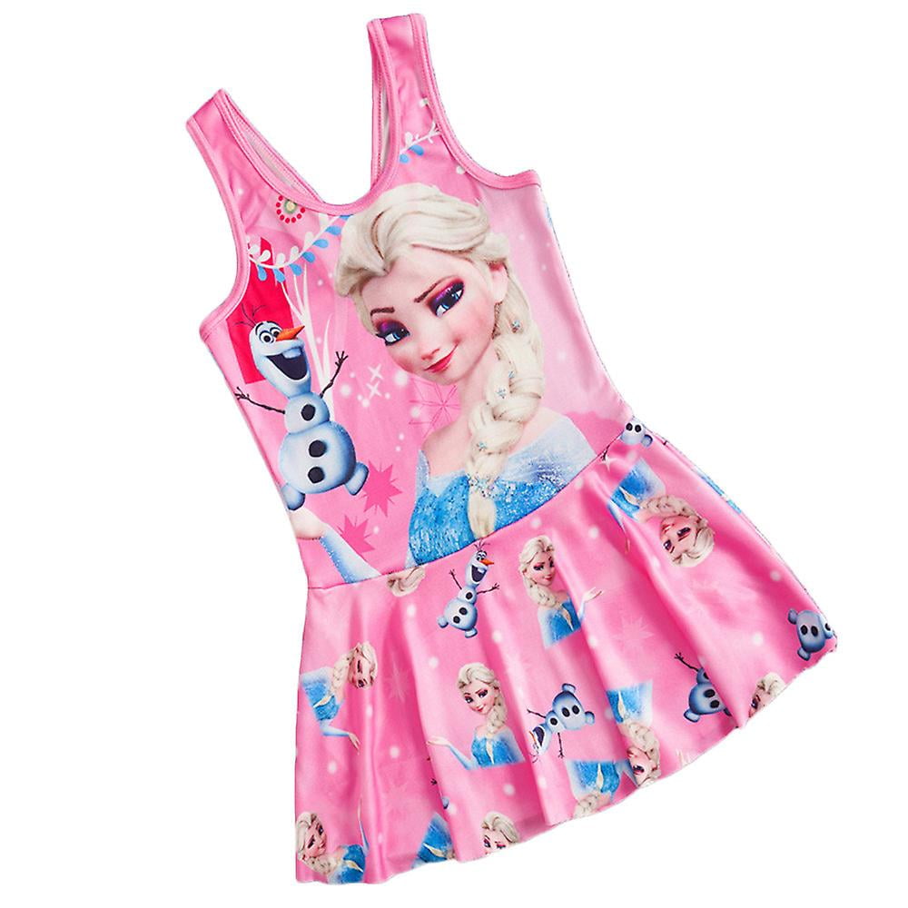 Frozen Elsa Kids Girls Swimwear Dress Swimsuit Beachwear Swimming