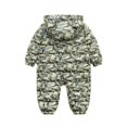 thumbnail image 3 of URMAGIC 0-18M Baby Winter Warm Camouflage Print Hooded Jumpsuit Puffer Coat Romper Snowsuit for Newborn Infant Toddler Girls Boys, 3 of 3