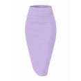 thumbnail image 3 of Women'S Premium High Waist Nylon Ponte Stretch Office Pencil Skirt XXL, 3 of 9