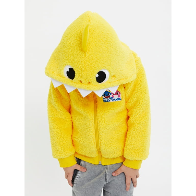 Baby Shark Toddler Cosplay Faux Sherpa Hoodie 12M 5T Walmart