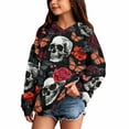 thumbnail image 2 of Grblisyd Cute Hoodies for Teen Girls Halloween Trendy Oversized Long Sleeve Hooded Sweatshirts Fashion Casual Outfits Fall Winter Clothes, 2 of 5
