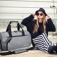 thumbnail image 5 of Bolso del gimnasio de los deportes del compartimiento de los zapatos con el bolsillo separado mojado seco para los hombres y las mujeres, bolso de la yoga del bolso, 5 of 5