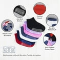 thumbnail image 6 of Debra Weitzner Non-Slip Toddler Socks With Grips for Baby Boys and Girls - Anti-Slip Crew Socks for Infant's and Kids, 12 Pairs, 6 of 8