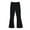 Black, variant on Ruyang Girls Polka Dot Flare Leggings Kids Cute Slim Pants Thin Cotton High Waist Bell Bottoms Soft Stretchy Trousers