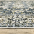 thumbnail image 2 of Oriental Weavers Charleston Washable Area Rug - CHA08 - 3'6" x 5'6" - in Blue/ Gold - Vintage Inspired, Non-Slip, Stain Resitant, Ultra Low Pile, Entrway, Bedroom Rug, 2 of 5