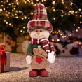 thumbnail image 1 of Xihbxyly Muñeca de Pie con Sombrero de Copa, Tela Festiva de Lino y Felpa, Diseño de Postura Estable, Decoración Navideña para El Hogar, Ambiente Festivo Acogedor, Ideal para Sala de Estar o Tienda,, 1 of 6