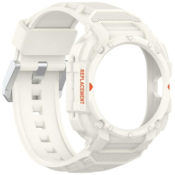 For Samsung Galaxy Watch Ultra 47mm Shockproof Armor TPU Watch Strap with Integrated Watch Case - Bl