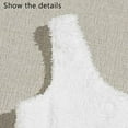 thumbnail image 4 of Chaleco térmico mullido de la felpa de las camisetas sin mangas de la cosecha de la ropa de descanso de las mujeres del invierno con el cojín del sujetador, 4 of 6