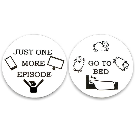 Funny Christmas Stocking Stuffers for Boys Girls Double-sided Decision Coin One More Episode or Go To Bed Gifts for Women Men Son Daughter Cute Birthday Valentine Gifts for Friends Sister Brother