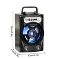 thumbnail image 3 of Bluetooth Speakers,Speakers with Microphone Wireless,Portable Wireless Speaker with Double Subwoofer Heavy Bass,Fm Radio,Lights,Loud Boom Box Stereo Sound System Speaker for Home Outdoor Party Gifts, 3 of 9