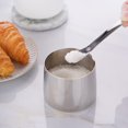 thumbnail image 5 of Easyworkz Stainless Steel Creamer and Sugar Bowl Set with Spoon, 304 Brushed Silver Coffee Serving Set, 8 oz Creamer & 7.5 oz Sugar Bowl, Dishwasher Safe, 5 of 9