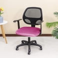 thumbnail image 2 of ORUYROP Office Chair Seat Cover Stretchable Water Resistant Spandex Stretch Jacquard Computer Chair Slipcover for Desk Chairs Seat Velvet ROSEO, 2 of 7