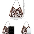 thumbnail image 2 of Sunyuer Handbags Women Fashion Leopard Cow Pattern Shoulder & Crossbody Purse Top Handle Satchel Purses Synthetic Leather Wallet, 2 of 8