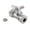 Chrome, variant on Kingston Brass CC44155X 1/2-Inch FIP x 1/2-Inch or 7/16-Inch Slip Joint Quarter-Turn Straight Shut-Off Valve in Oil Rubbed Bronze