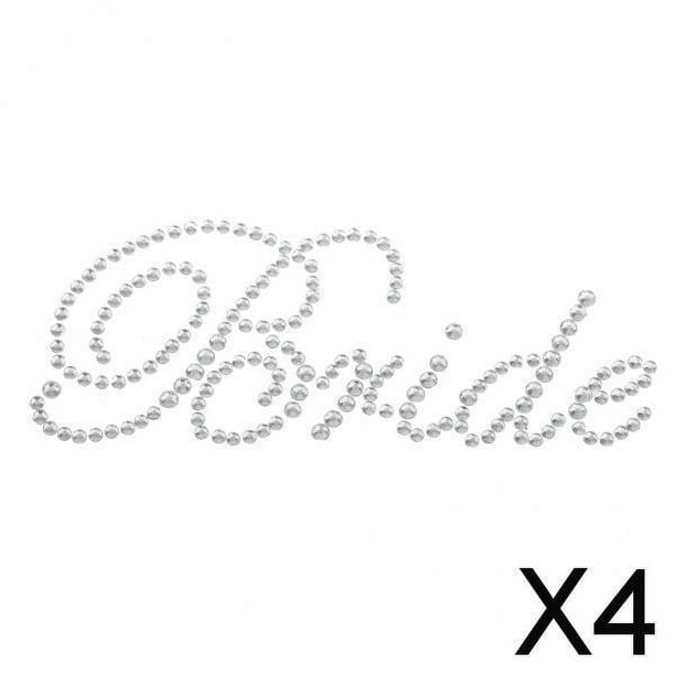 Pegatina de Diamantes de Imitación Soledad para Boda 4 Piezas