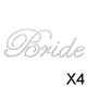 thumbnail image 1 of Pegatina de Diamantes de Imitación Soledad para Boda 4 Piezas, 1 of 10