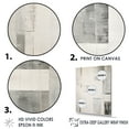 thumbnail image 3 of Designart "Platinum Parallels In Shades Of Grey And White I" Abstract Shapes Floater Framed Wall Art Prints, 3 of 5