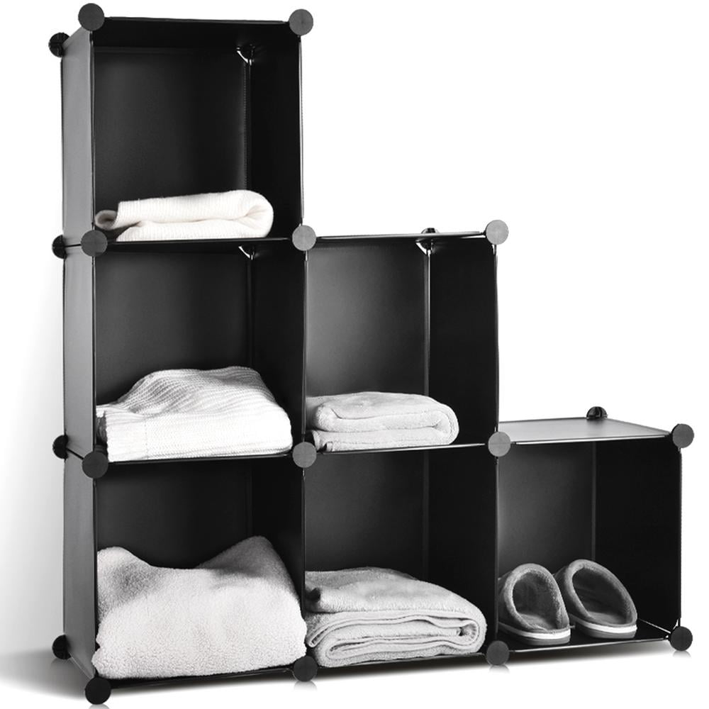 3Tier 6 Cube Book Shelf Storage Shelves Closet Organizer Cube