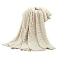 thumbnail image 1 of Hearth & Gear Wind Solid Color Layer Taperskin Velvet Blanket Nap Blanket Spring Summer Air Conditioning Blanket Blanket Air Conditioning Blanket Beige White 70×100cm Twin Size Blankets for Bed, 1 of 7