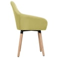 thumbnail image 2 of vidaXL Dining Chairs 2 pcs Green Fabric, 2 of 4