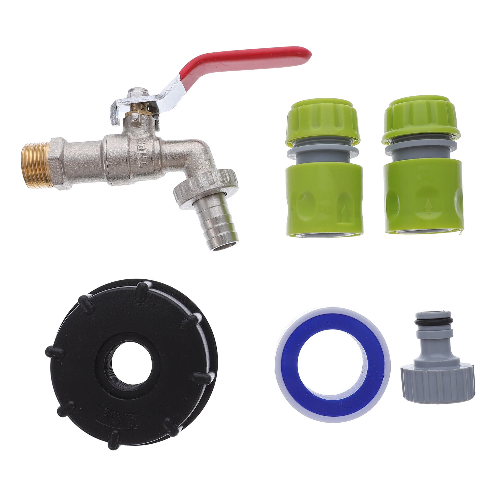 Ibc tank tap 1 Set 1/2 Inch Faucet Valves Fitting IBC Tote Tank Adapter