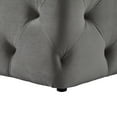 thumbnail image 6 of Kara Grey Velvet Bench - Tufted Allover, 6 of 8
