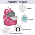 thumbnail image 4 of Boston Terrier on Red Background Backpack for School,Cute School Bag,Schoolbag with Adjustable Shoulder Straps & Padded Back,13.4"x11"x4.7", 4 of 6