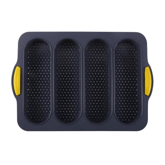 Pan Francés De Silicona, Bandeja Para Hornear Baguette, Molde Para Pan Antiadherente Para Herramienta Para Hornear Serendint HA040462-01