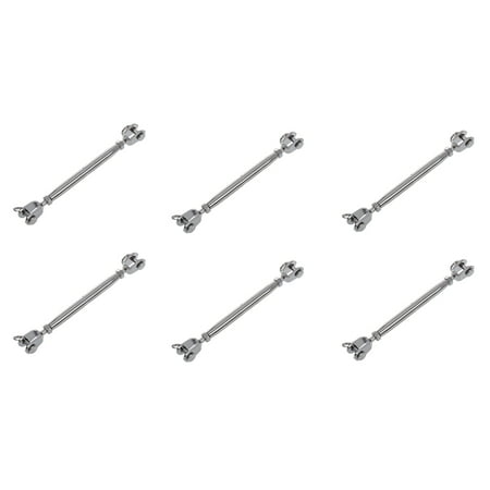 

6X 304 Stainless Steel Rigging Screw Closed Body Turnbuckle 7/32 inch Thread