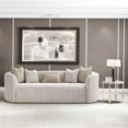 thumbnail image 2 of Michael Amini Ariana Faux-Marble End Table - White/Gold, 2 of 7