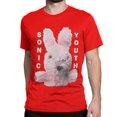thumbnail image 3 of Camiseta de moda con conejito rosa para hombre y mujer, cuello redondo, 100 % algodón, camiseta de banda de rock punk de Sonic Youth, ropa recién llegada, 3 of 5