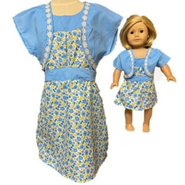 Matching Girls Dolls Size 5 Prairie Red Dress Walmart