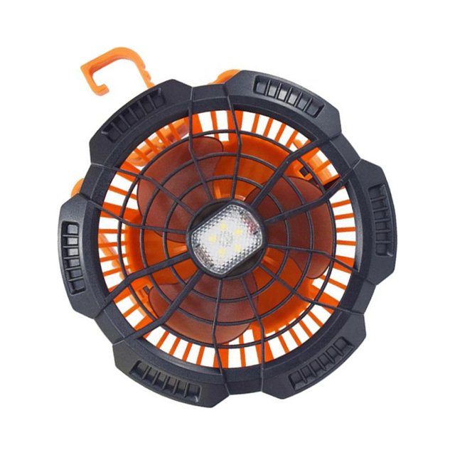 Eigraketly Linterna de velocidad ajustable móvil recargable por USB, ventilador de Camping, ventiladores de iluminación para exteriores, Type2 NO2