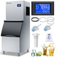 thumbnail image 1 of Coolski Commercial Ice Machine 350Lbs/Day, 22'' Wide Ice Maker with 300lbs Large Storage Bin, Industrial Ice Machine for Restaurants/Bars/Hotels, Ice Ready in 5-15 min, Stainless Steel, 1 of 8