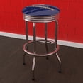thumbnail image 4 of Trademark Gameroom Nashville Predators Logo Chrome Ribbed Barstool, 4 of 5