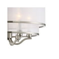 thumbnail image 3 of Possini Euro Design Nor Brushed Nickel Pendant Chandelier 23" Wide Modern Double White Organza Shade 6-Light Fixture for Dining Room Kitchen Island, 3 of 9
