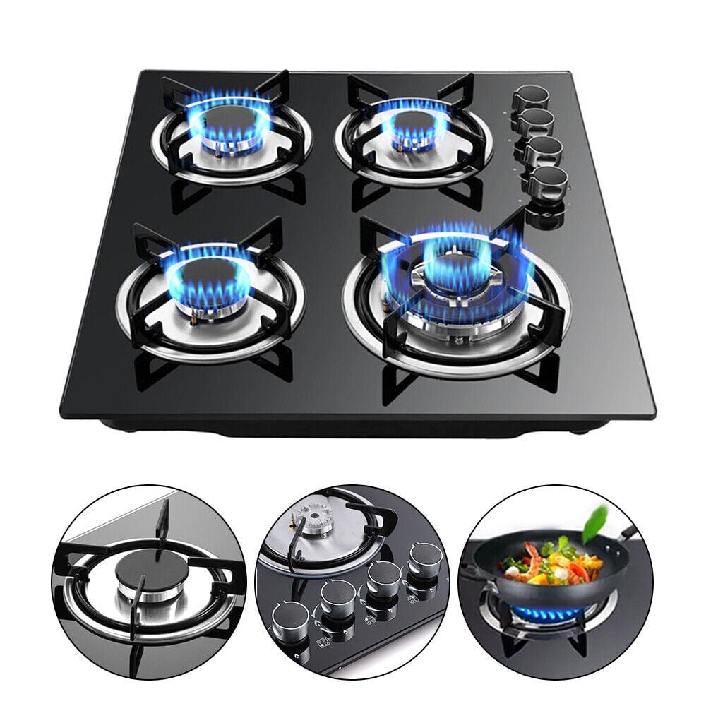 23 Inch 4 Burners Built-in Stove Propane GAS LPG/NG Gas Stove Gas Cook top for homes, hotels, restaurants