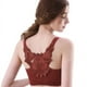thumbnail image 4 of Ropa interior de talla grande para mujer, sujetador con hebilla delantera europea y americana, sujetador trasero de belleza rosa, sujetador fino de copa grande, 4 of 5