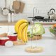thumbnail image 5 of Banana Stand Banana Hooks Stackable Organizer with Wooden Base & Stainless Steel Hook for Pantry Di, 5 of 5