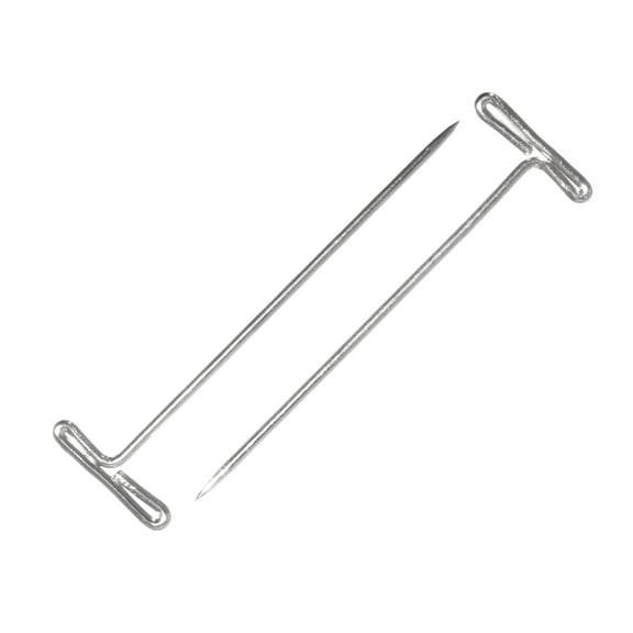 Craft County Steel T-Pins for Macrame Crafts & Projects - 35 Pack of 1.4" Pins