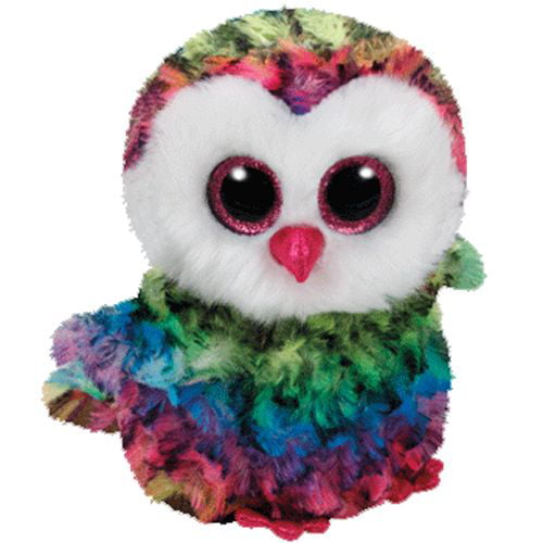 X3 Ty Beanie Boos 3/" Owen The Owl Key Clip Chain RINF Plush Stuffed Animaltoynwt for sale online